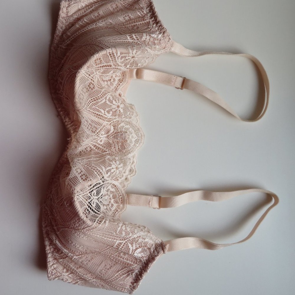 Peach Lace Adore Me Bra